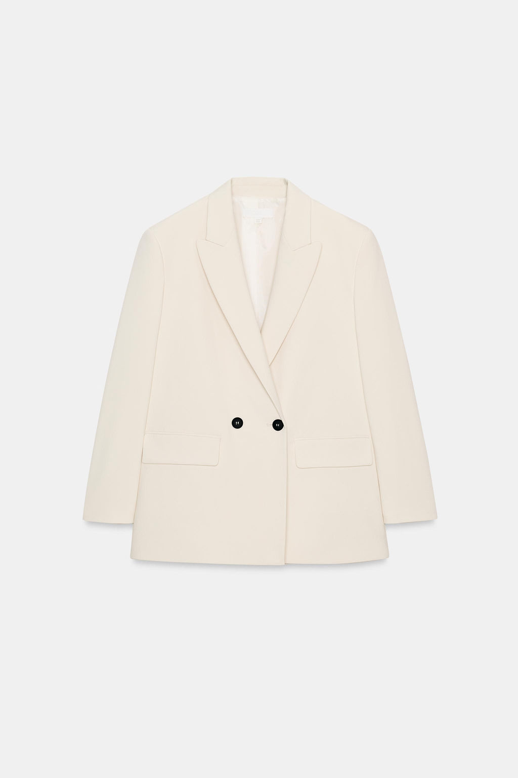 BLAZER CRUZADA OVERSIZE / Blanco roto - Zara фото 6