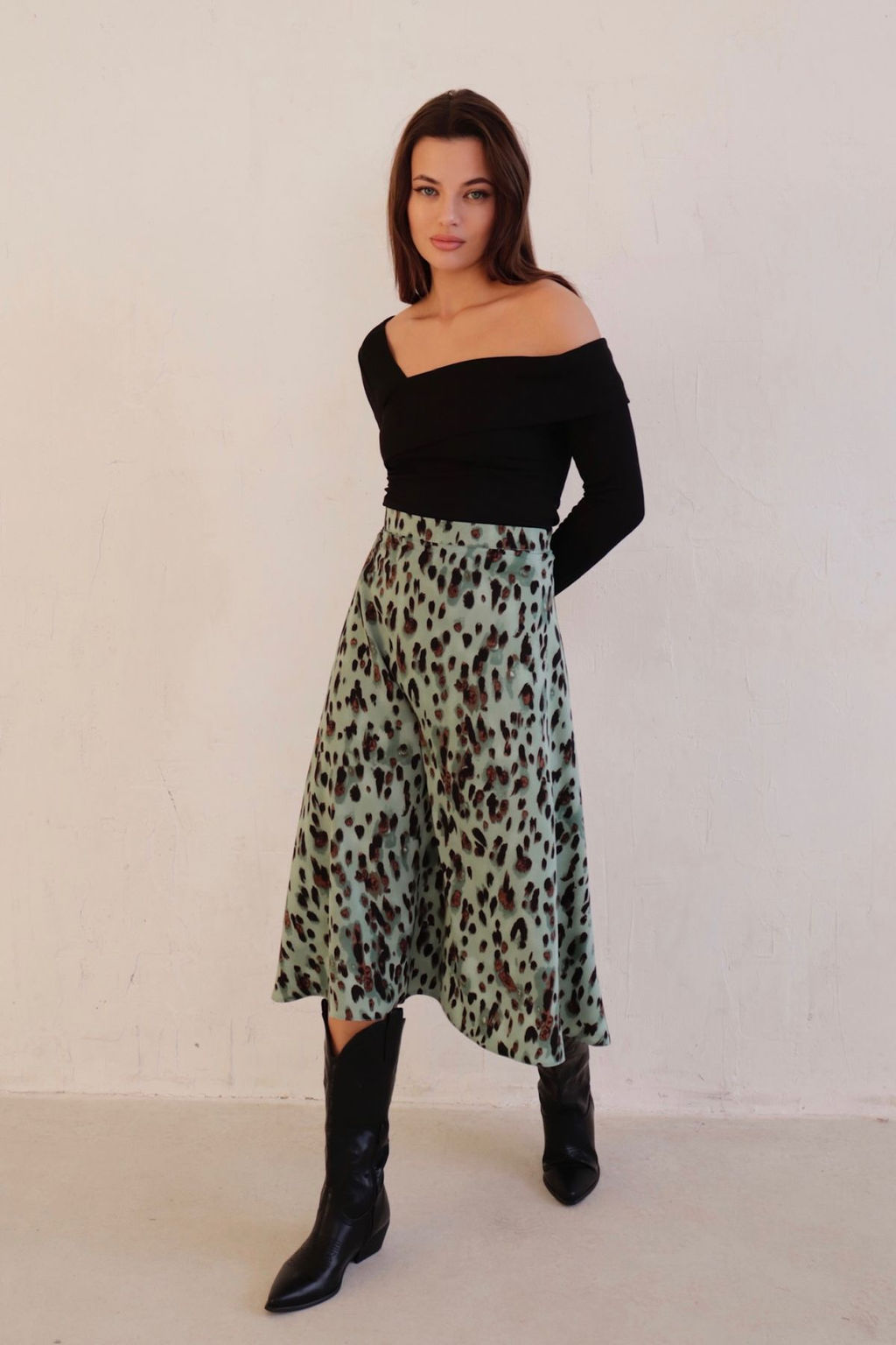 Юбка А-силуэта с принтом - Martichelli фото 32