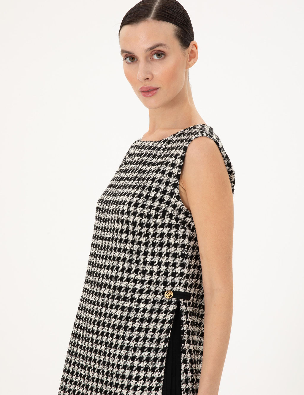 Siyah Regular Fit Dokuma Elbise - Pierre cardin фото 2