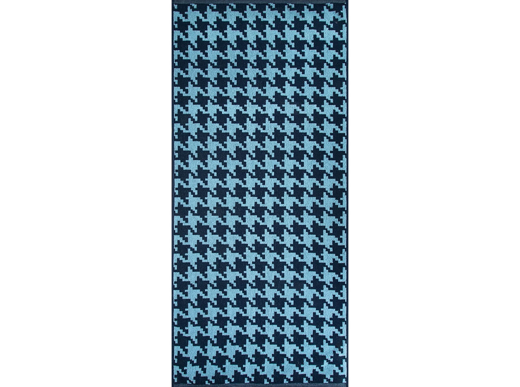 Полотенце махровое 6с102.411ж1 Гусиные лапки(т.синий2) 67х150см