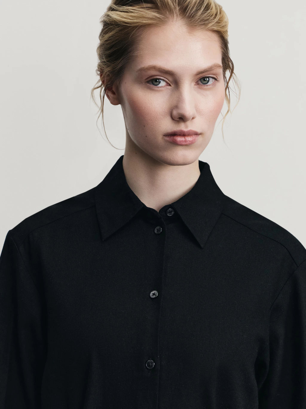 Платье-рубашка изо льна / Zarina  фото 8