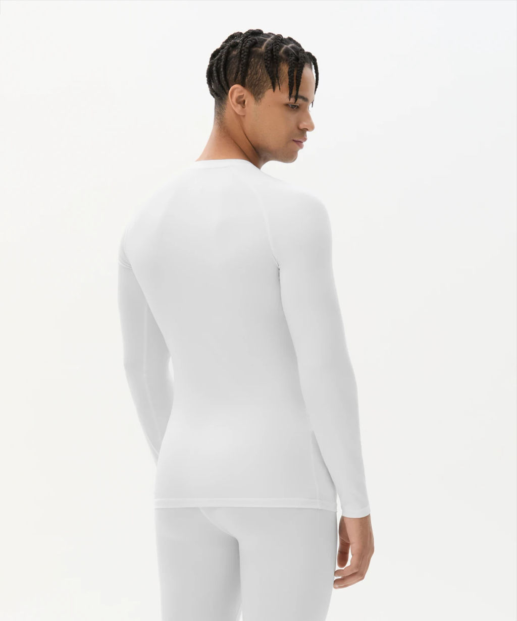Футболка компрессионная с длинным рукавом JOGEL PerFormDRY Baselayer LS Tee, белый фото 8