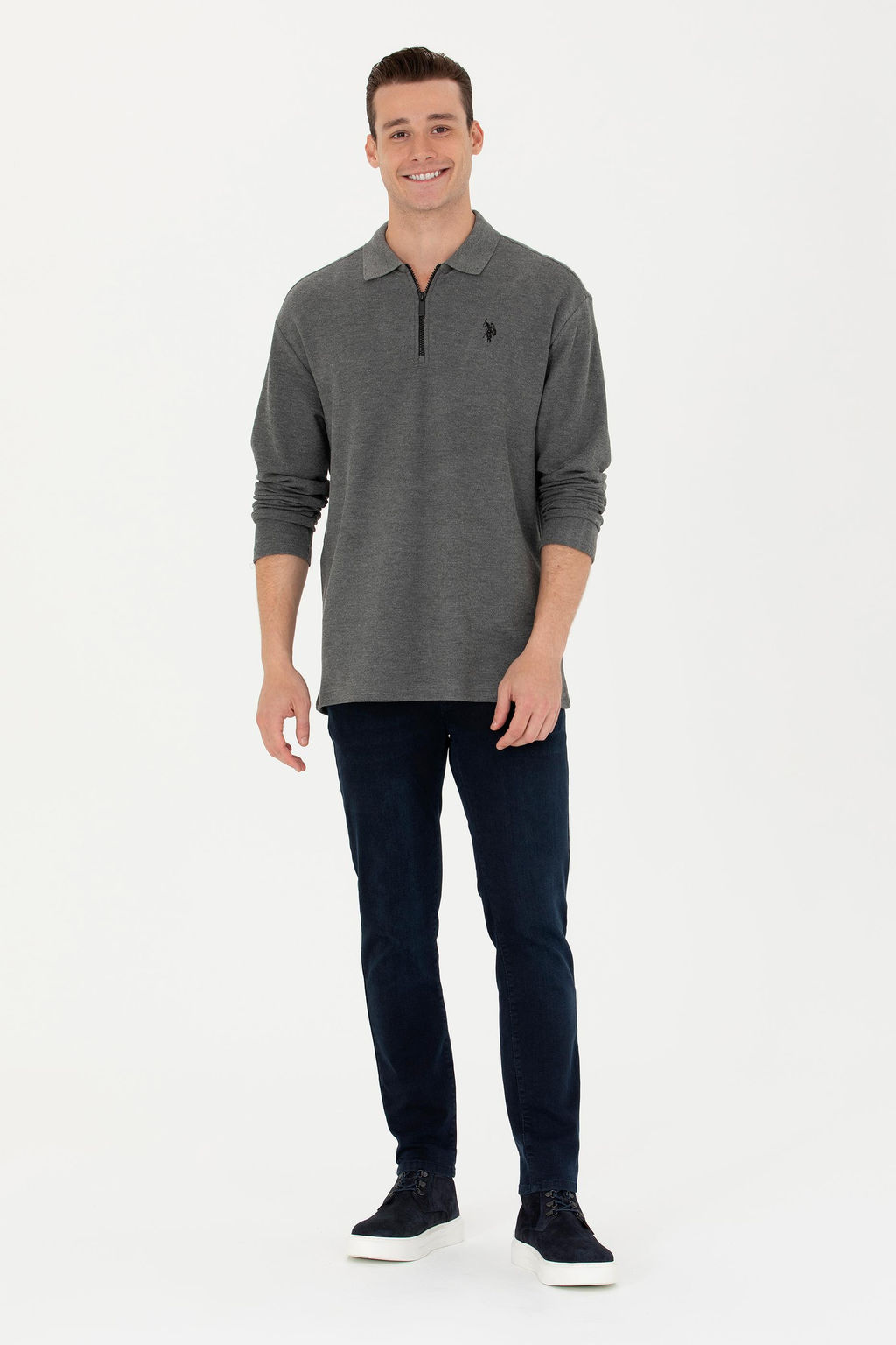 U. S. Polo Assn / Мужской свитшот антрацитового цвета - U.s. polo assn фото 18