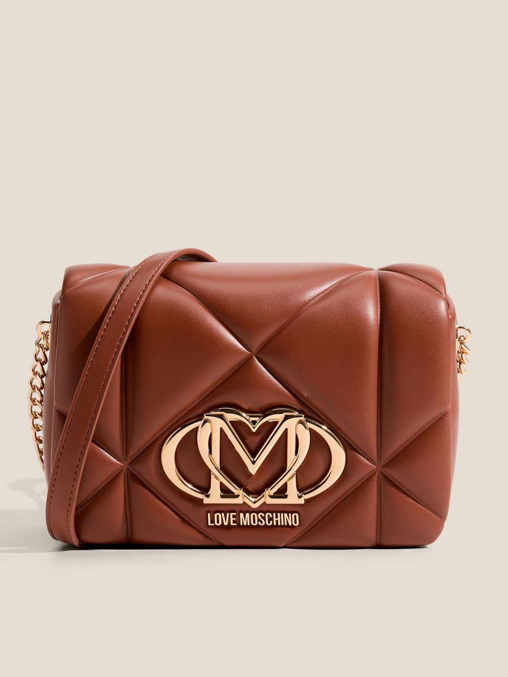 Кросс-боди LOVE MOSCHINO EMBOSSED Q Артикул 4561042, коричневый
