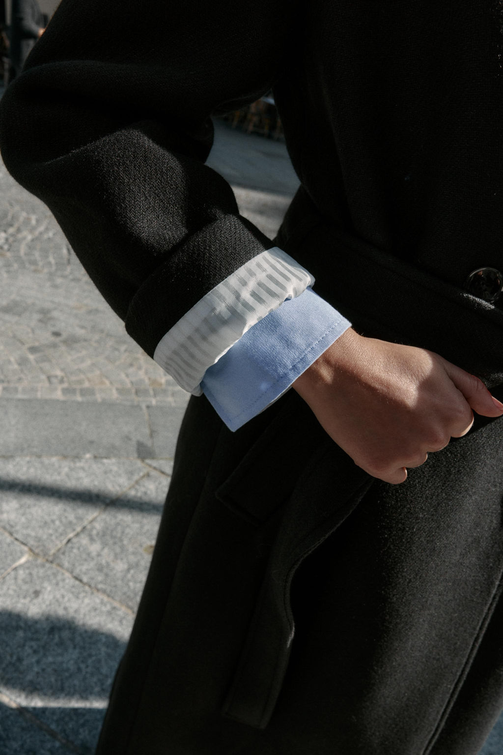 LONG WOOL COAT WITH BELT - Zara фото 5