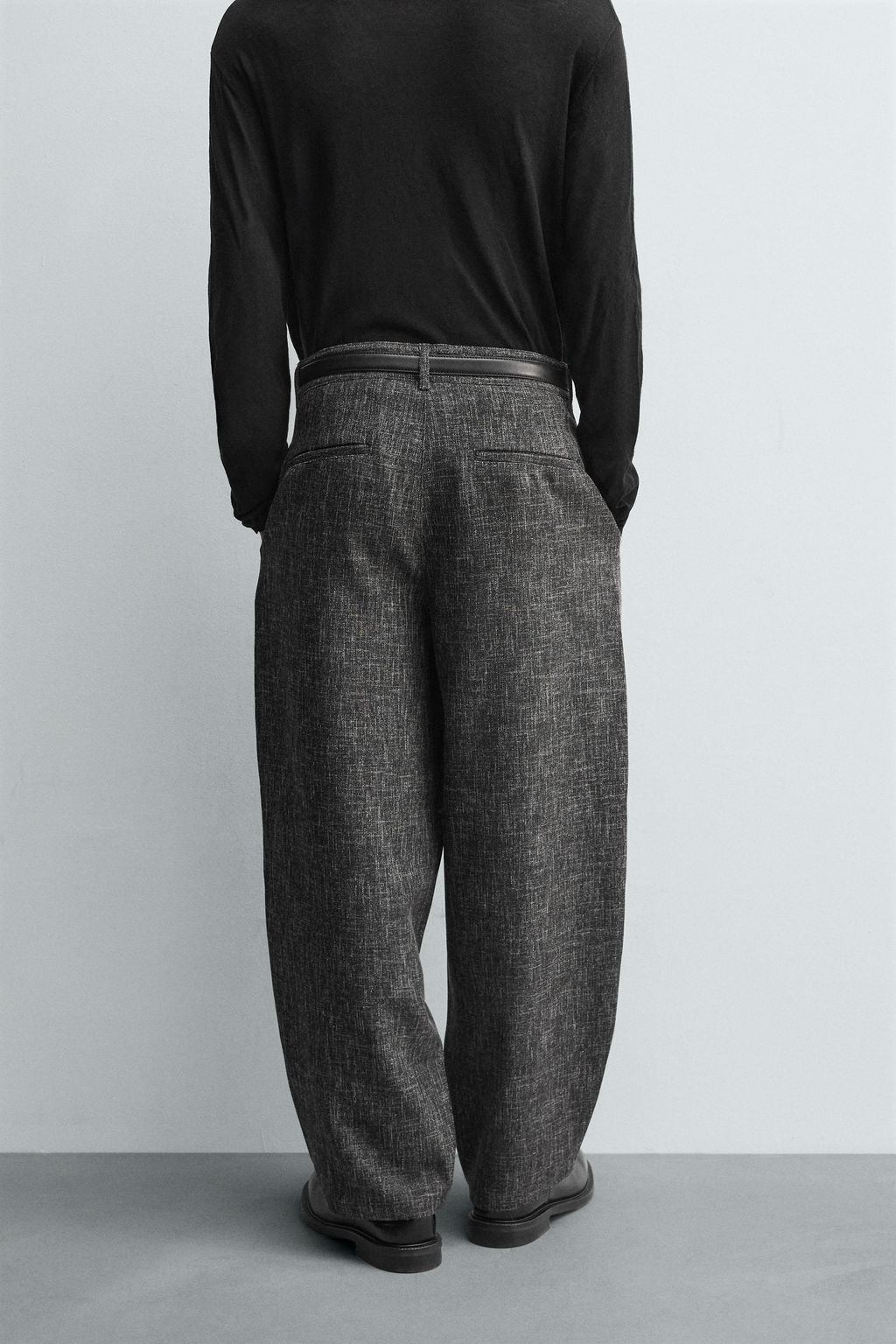 TEXTURED BALLOON FIT TROUSERS - Zara фото 3