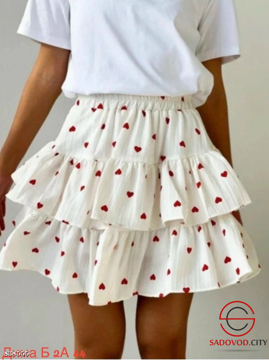 Юбка женская с сердцами - Bruno фото 2