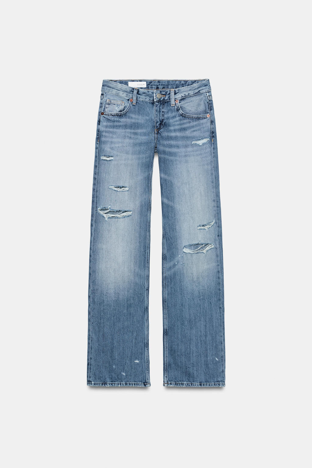 TRF MID-WAIST BAGGY JEANS - Zara фото 16