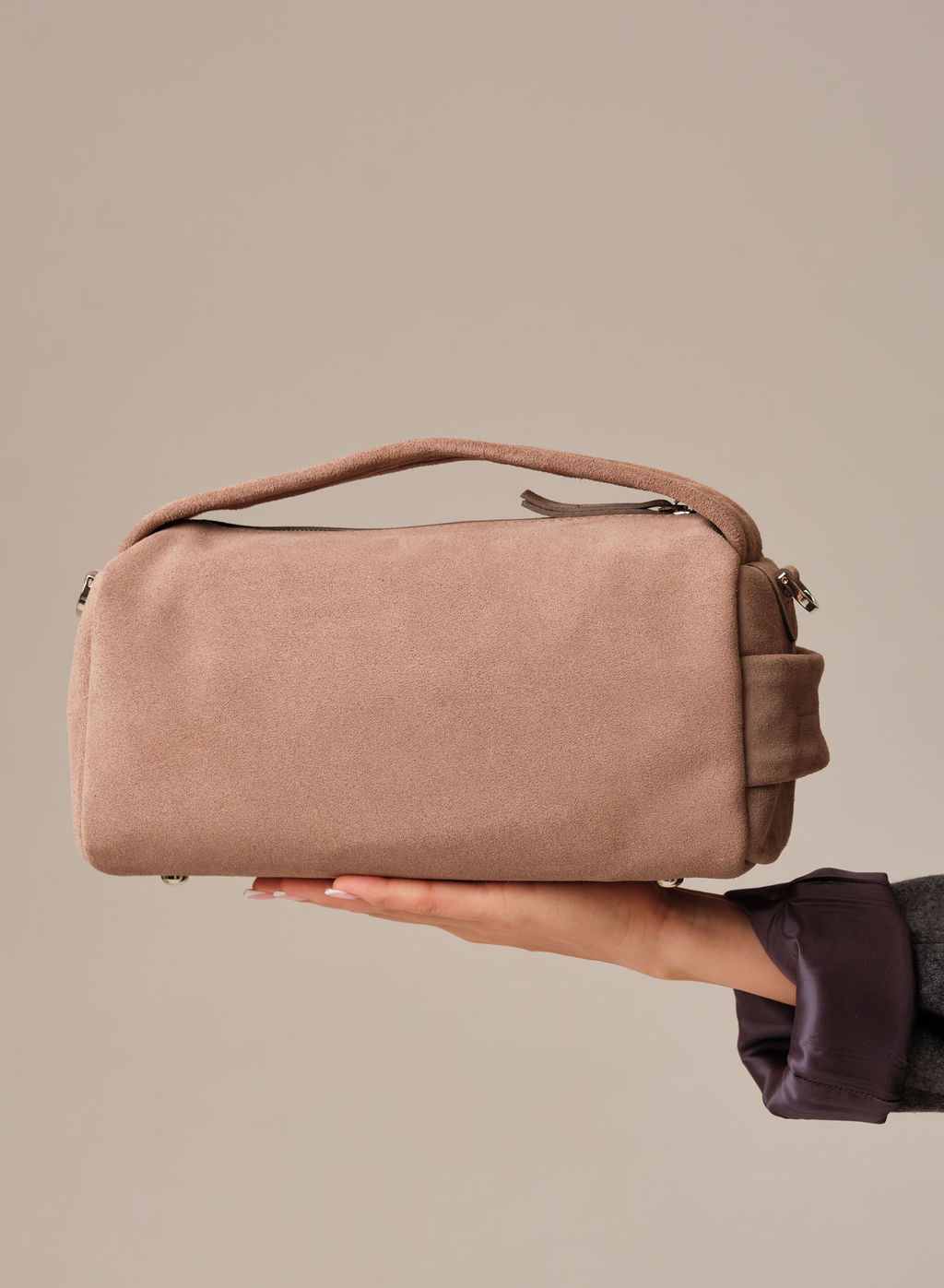 Замшевая сумка Solea DBR 31365 капучино  фото 2