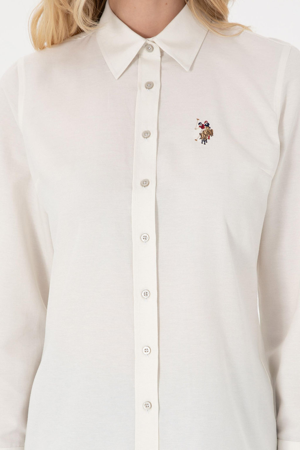 Kad_n Krem Uzun Kollu Basic G_mlek - U.s. polo assn фото 6