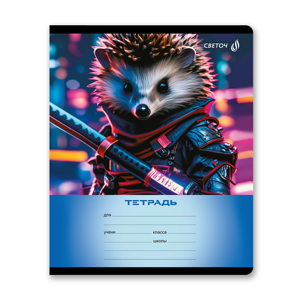 Светоч Т74 Тетрадь ученическая школьная A5 12 л. на скобе 65 г/кв.м , белизна 100 % 25 шт. клетка 01396 Самый смелый  фото 5