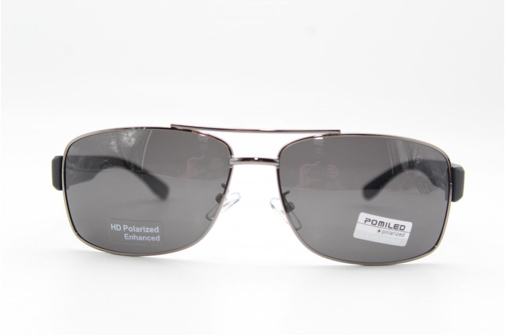 Солнцезащитные очки POMILED (Polarized) 08153 C2-08 (61-16-130)широкий зауш. с мешочком  фото 2