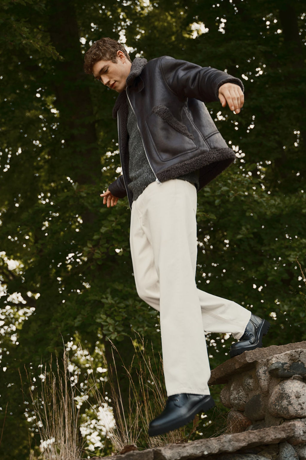 Cazadora con ribete de borreguito Regular Fit - H&m фото 5