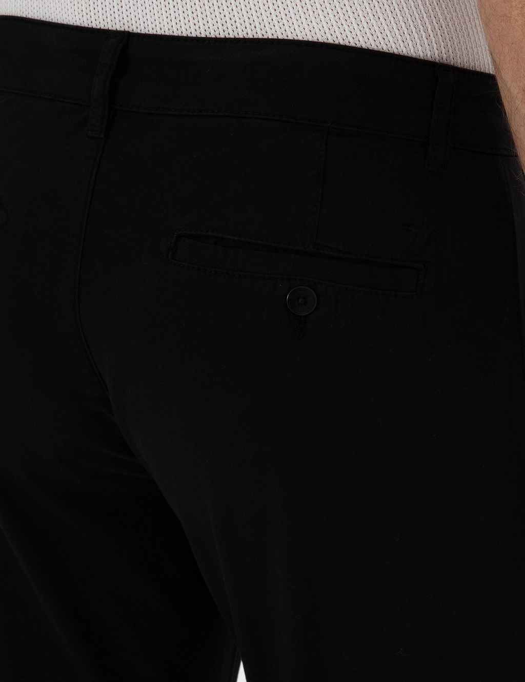 Siyah Slim Fit Pamuk Kar___ml_ Kanvas Pantolon - Cacharel фото 6