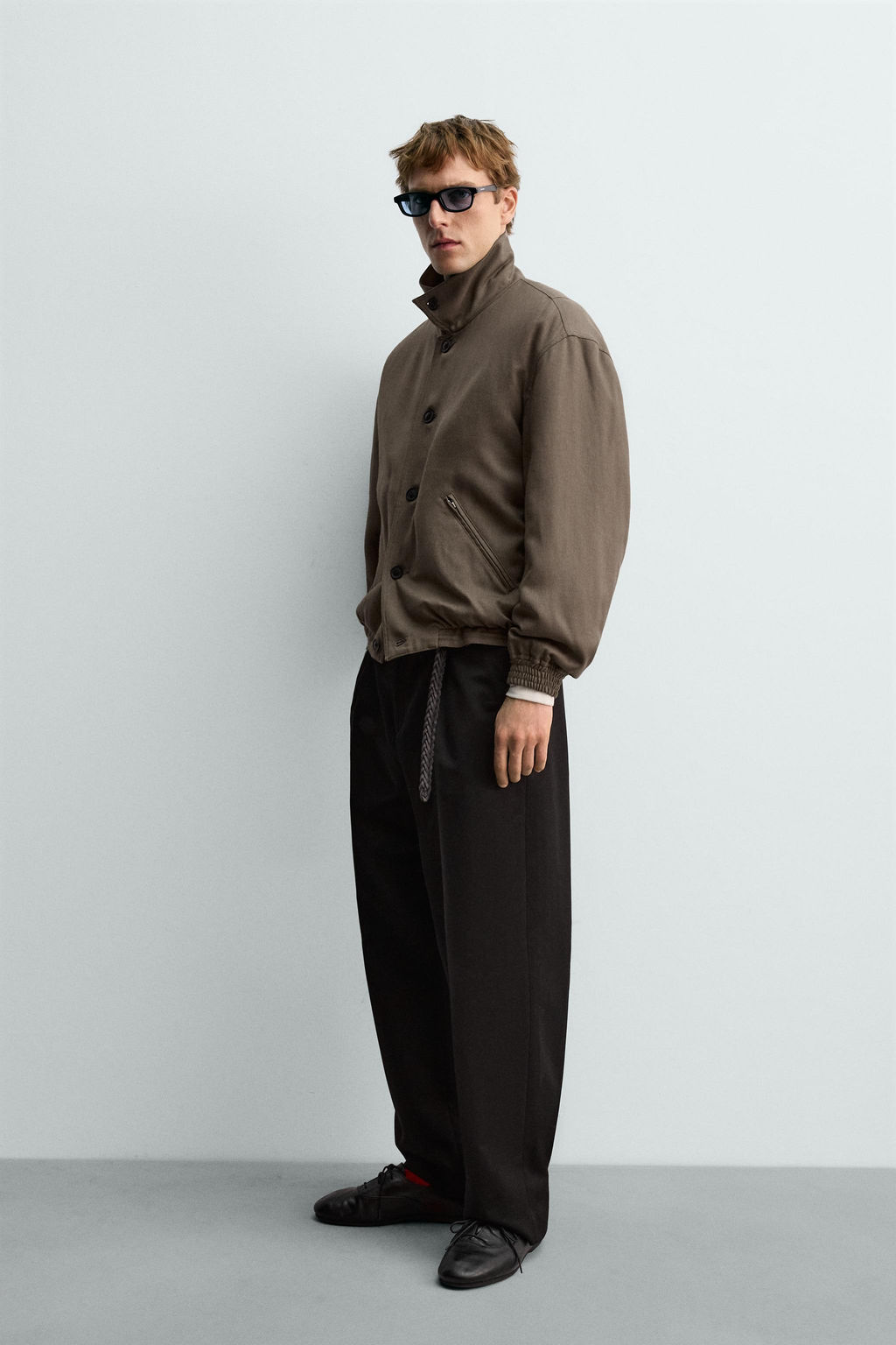 QUILTED 100% WOOL JACKET AARON LEVINE X ZARA фото 4