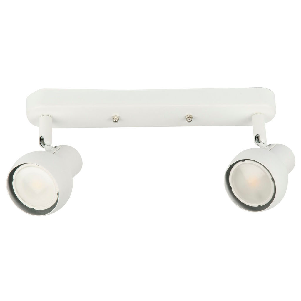 DLC-S621 GU10x2 WHITE Светильник декоративный накладной, серия Sotto. Без ламп, цоколь GU10x2шт. Металл. Белый. TM Fametto