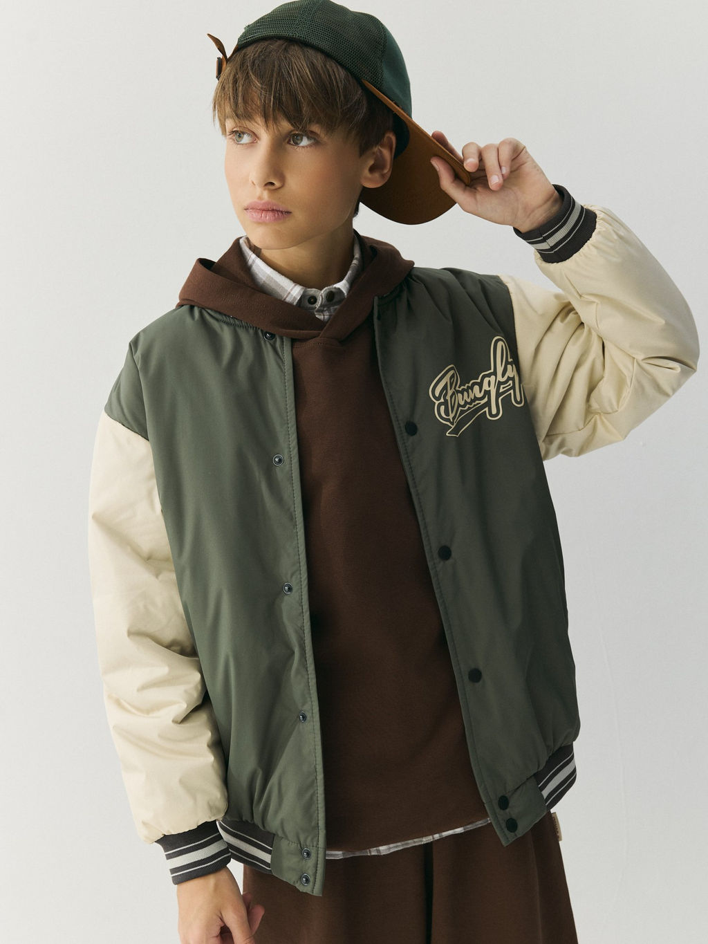 Бомбер с утеплителем Папоротник 7+ - Bungly фото 5