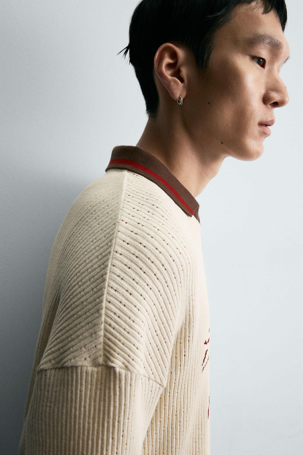 RETRO STRUCTURED FOOTBALL POLO SHIRT - Zara фото 6