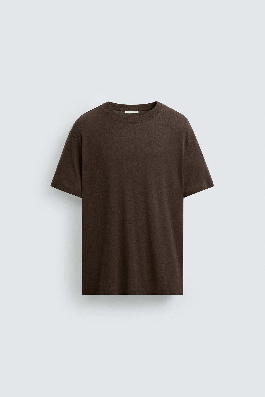TEXTURED COTTON T-SHIRT - Zara фото 6