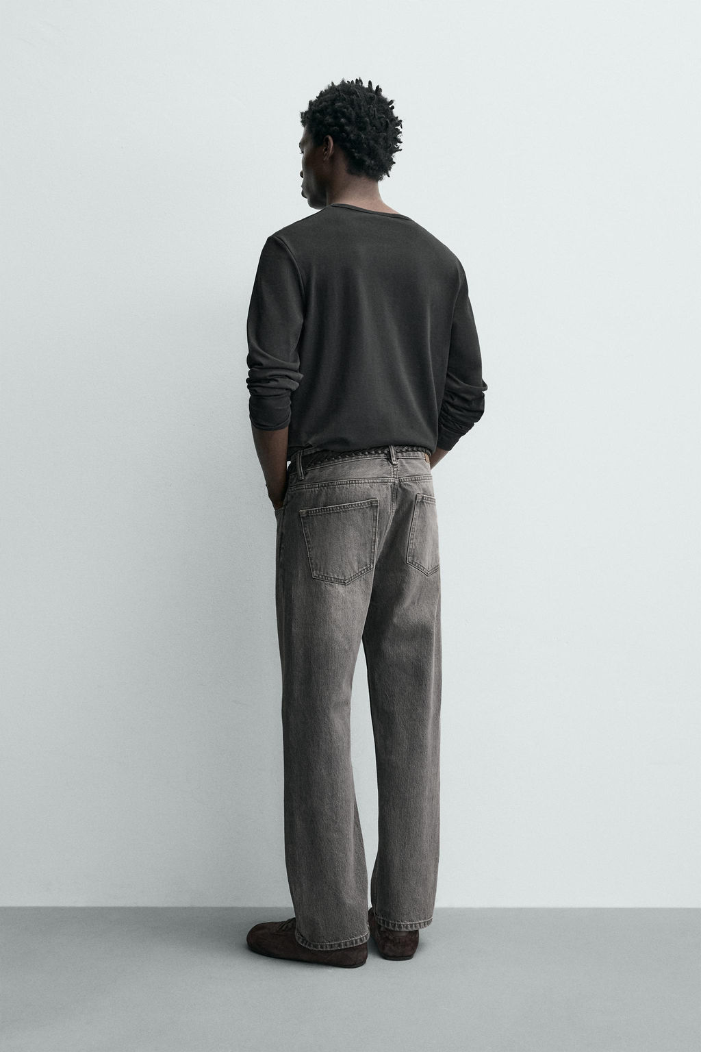 JEANS REGULAR FIT / Gris - Zara фото 3