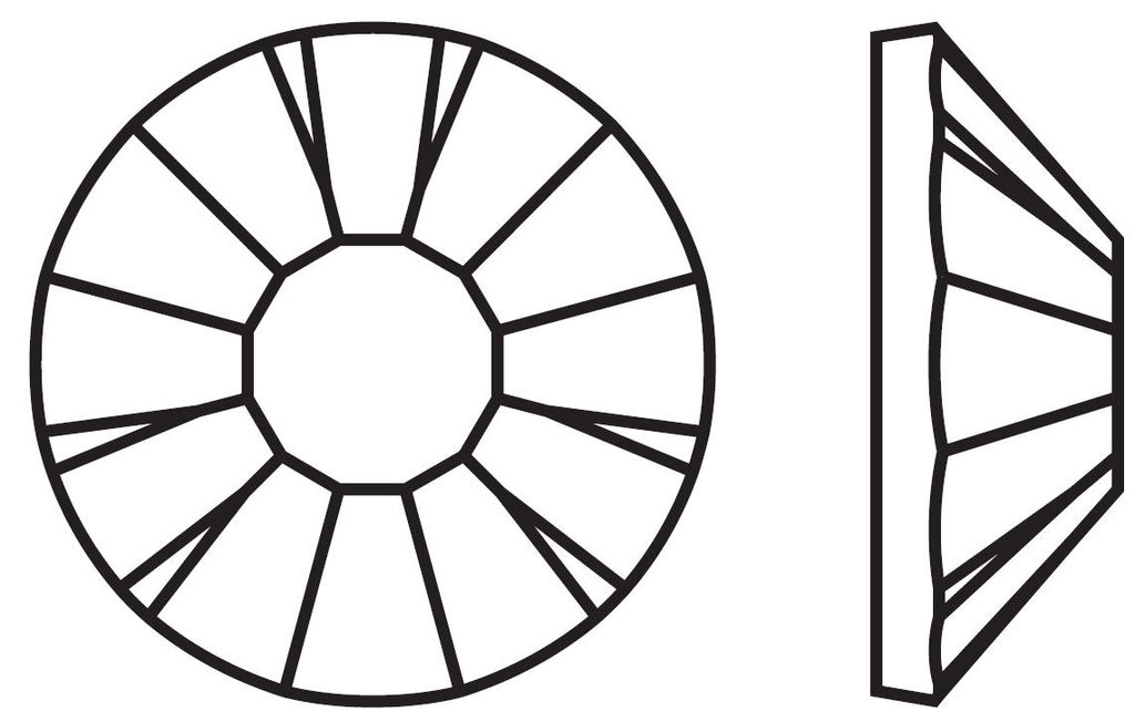 Страз клеевой PRECIOSA 438-11-618 i SS34 цветн. 7.2 мм стекло 72 шт в пакете бл.серый (bl.diam 40010)