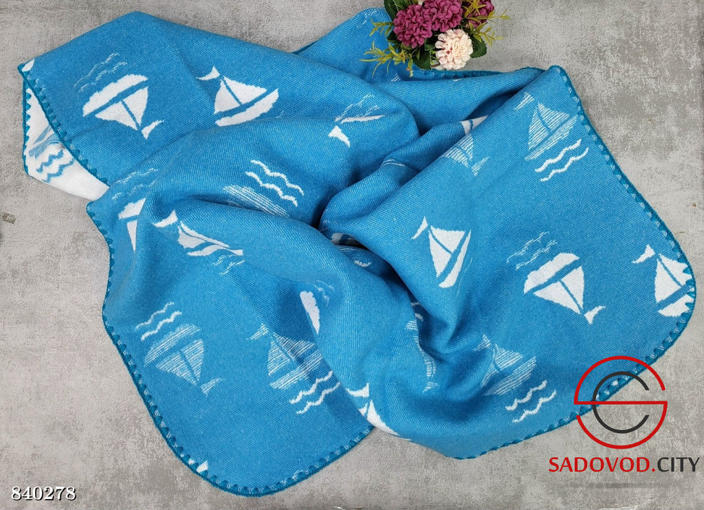 Байковое одеяло с принтом