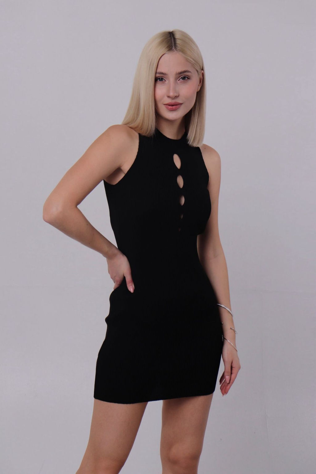 Мини-платье чёрное - Martichelli фото 5