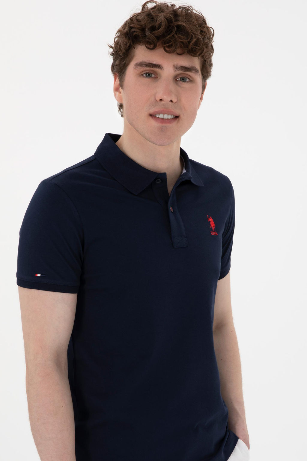 Erkek Slim Fit Polo Yaka Lacivert Basic Ti__rt Sepette S_rpriz _ndirim - U.s. polo assn фото 3