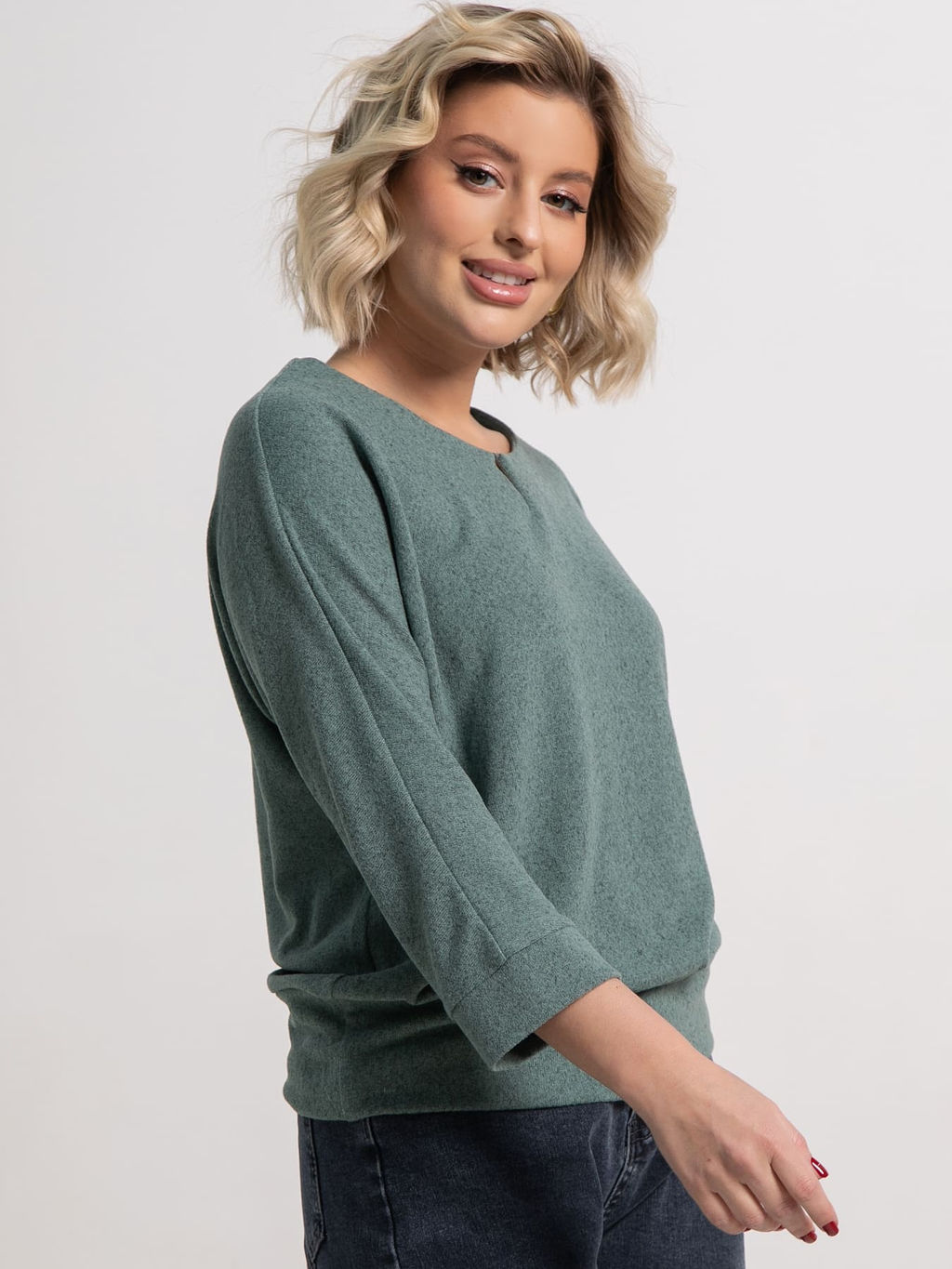 Джемпер трикотажный Претти (зеленый) Б15259-50М - Lt collection фото 7