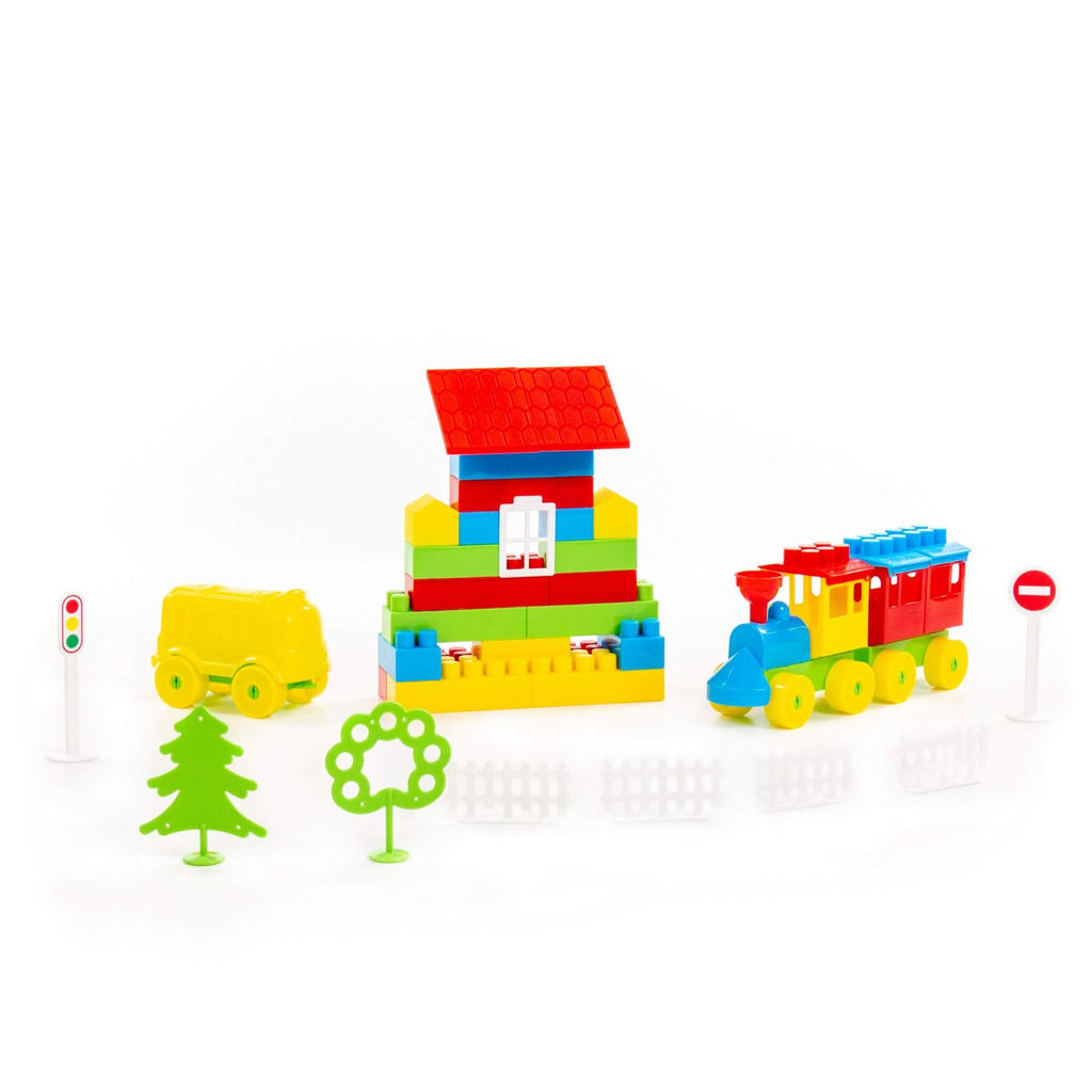 Конструктор Строитель (287 элементов) (в пакете) - Полесье фото 5