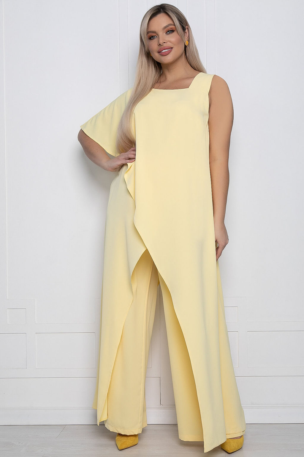 Костюм Вечер в Сан-Ремо желтый К10137 - Lt collection фото 8