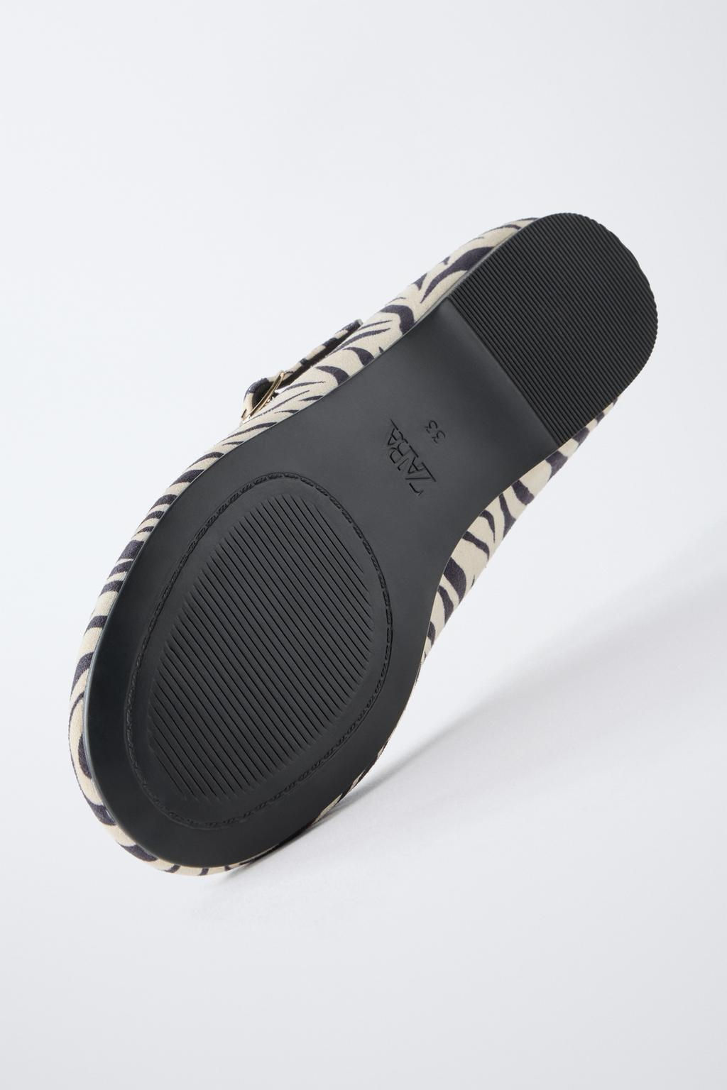 ANIMAL PRINT BALLET FLATS - Zara фото 7