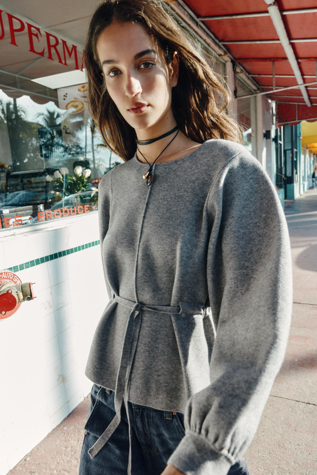 KNIT JUMPER WITH DRAWSTRING - Zara фото 4