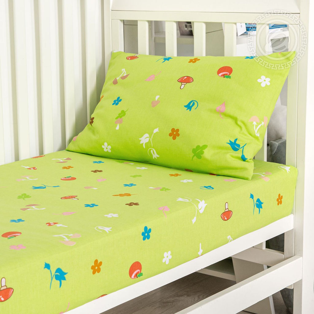 Постельное белье На опушке (бязь ясельная) Детский/Пододеяльник: 1 шт. - 147*112; Простыня: 1 шт. - 150*110; Наволочка: 1 шт. - 40*60; Бязь ясельная - Артпостелька фото 3