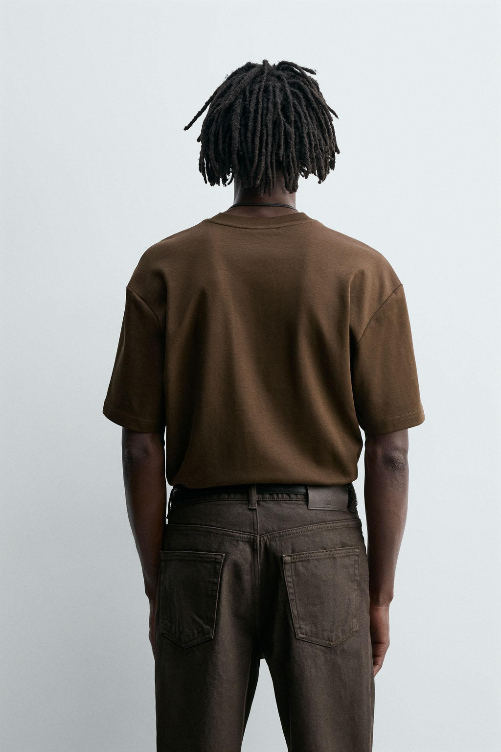 CAMISETA RELAXED FIT INTERLOCK / Marr?n oscuro - Zara фото 3