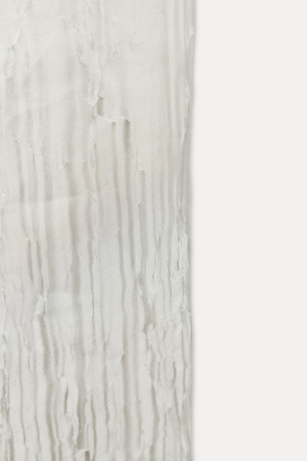 WRINKLED-EFFECT ORGANZA TROUSERS - Zara фото 7