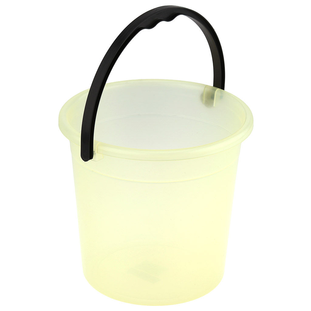 Ведро пластмассовое 3л, д18,5см, h17,5см, пищевое, полипропилен, цветной прозрачный (Россия) - Домашняя мода фото 3