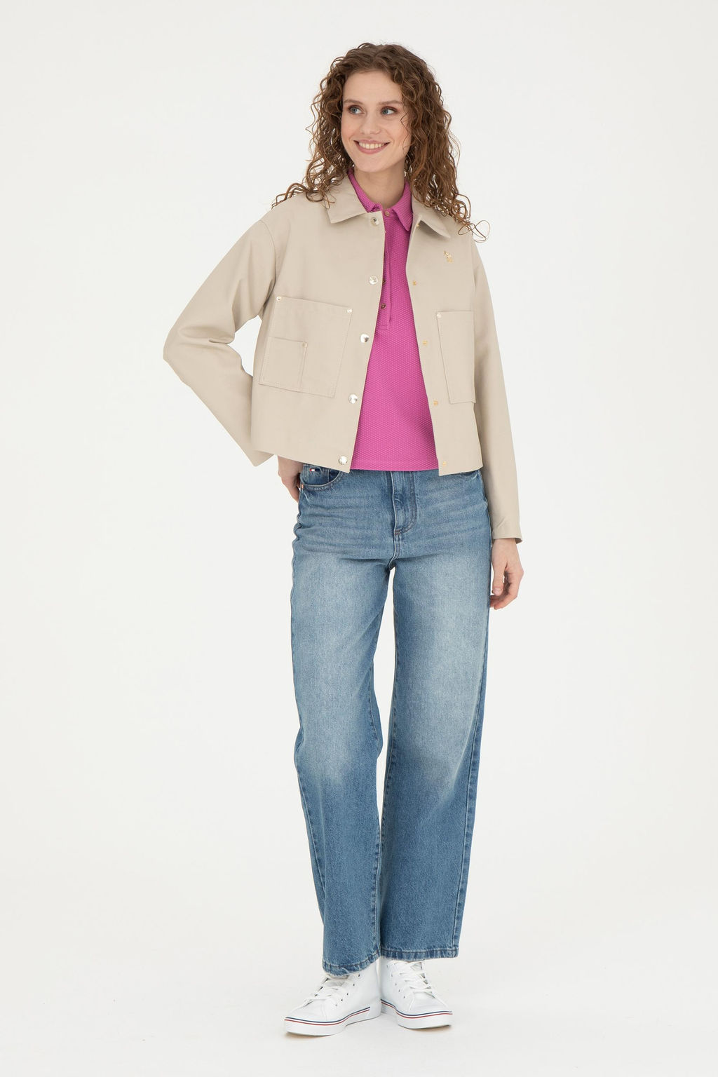 Женская кожаная куртка с камнем Неожиданная скидка в корзине - U.s. polo assn фото 4