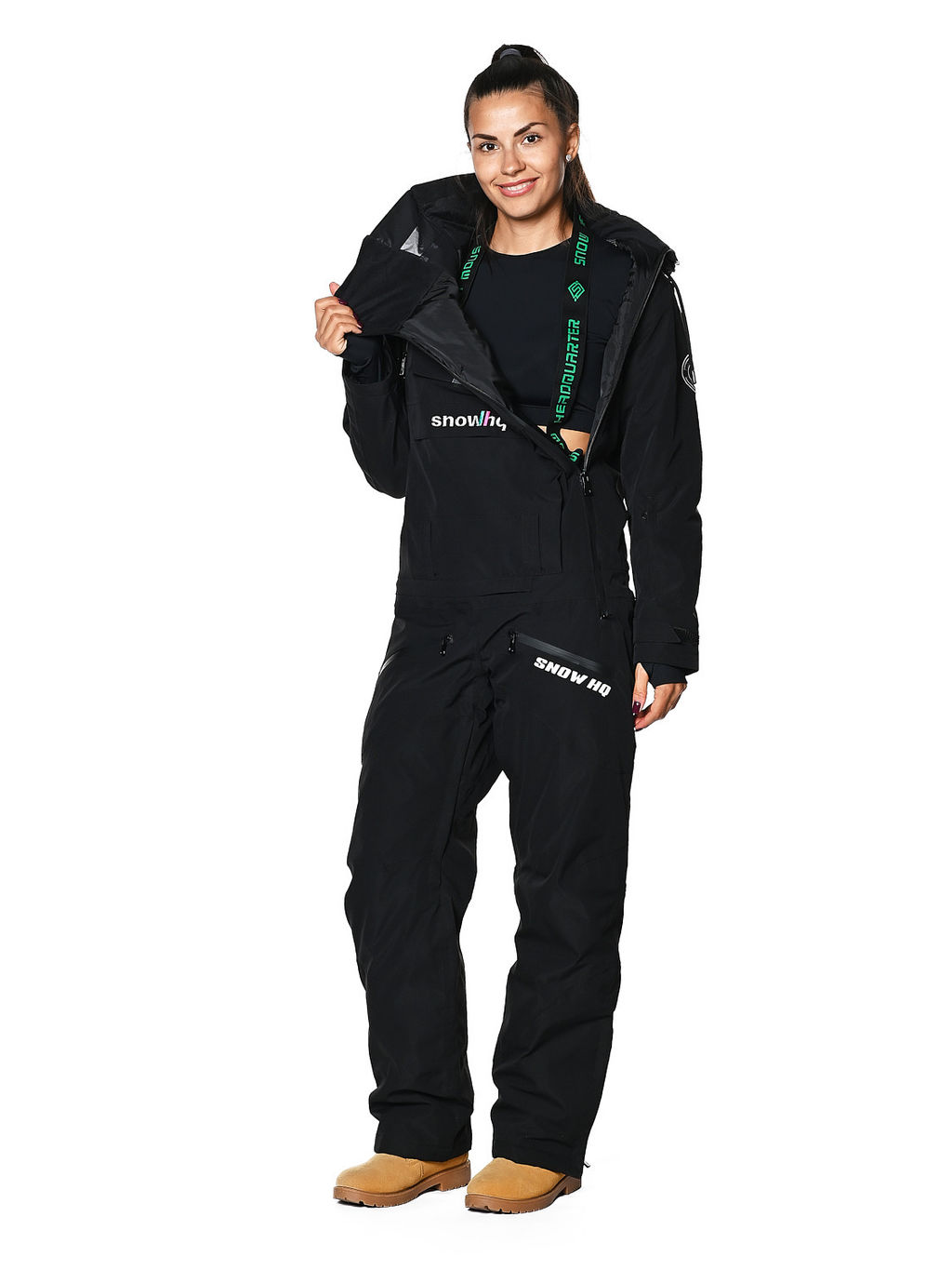 Комбинезон BB-0209 Черный - Snow headquarter фото 10