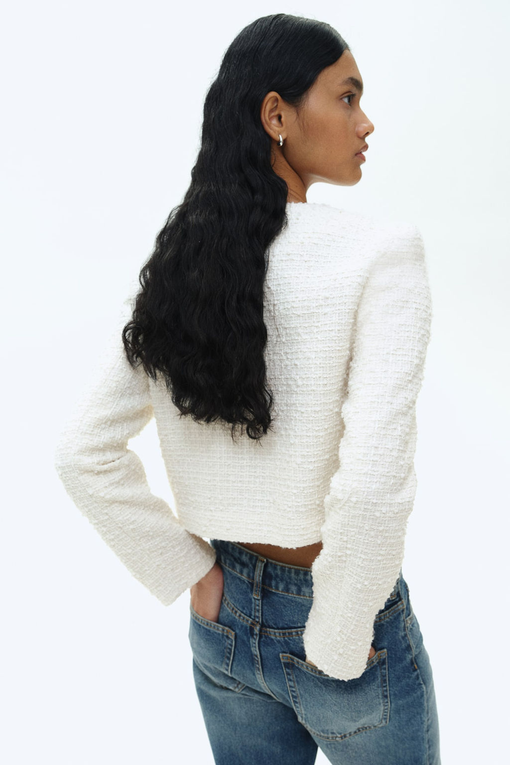 Chaqueta corta en boucle - H&m фото 4