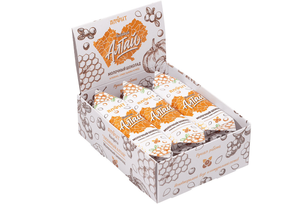 Конфета ручной работы Любимый Алтай молочный горький шоколад Алфит  фото 17