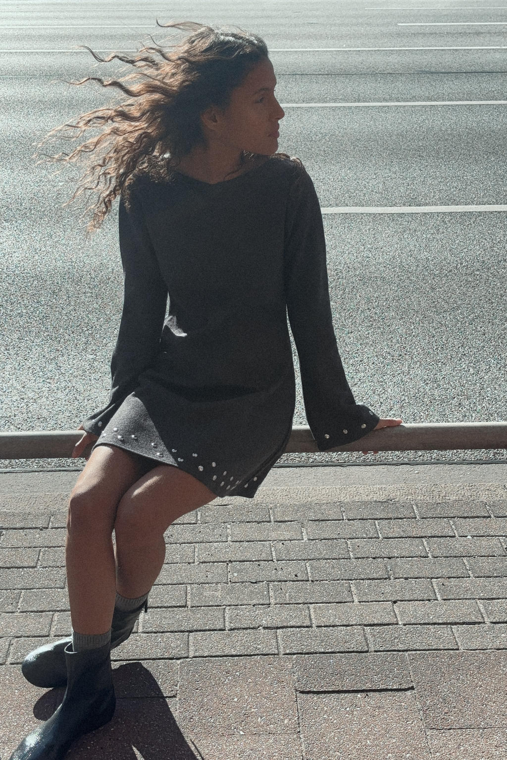 SOFT SHORT STUDDED DRESS - Zara фото 5