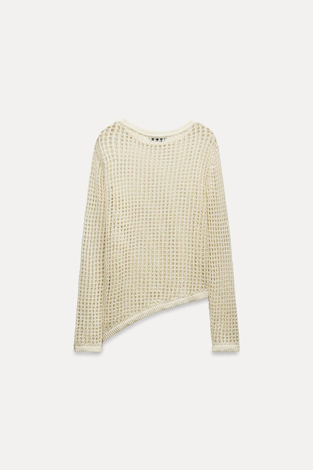 MESH KNIT SWEATER - Zara фото 5