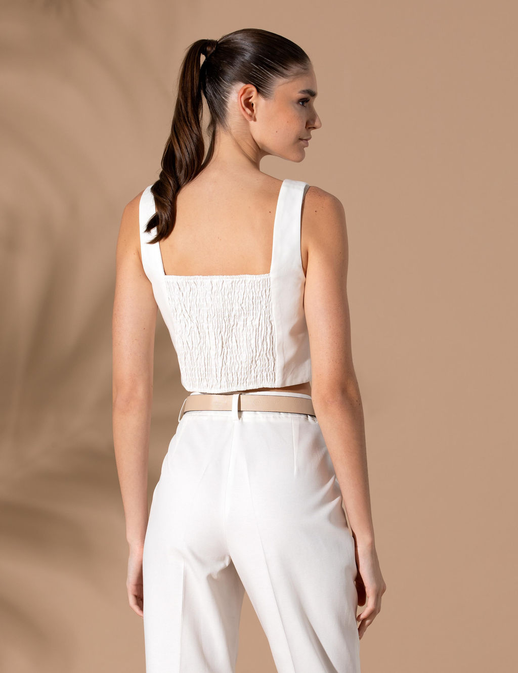 Ekru Crop Top Bluz - Pierre cardin фото 5