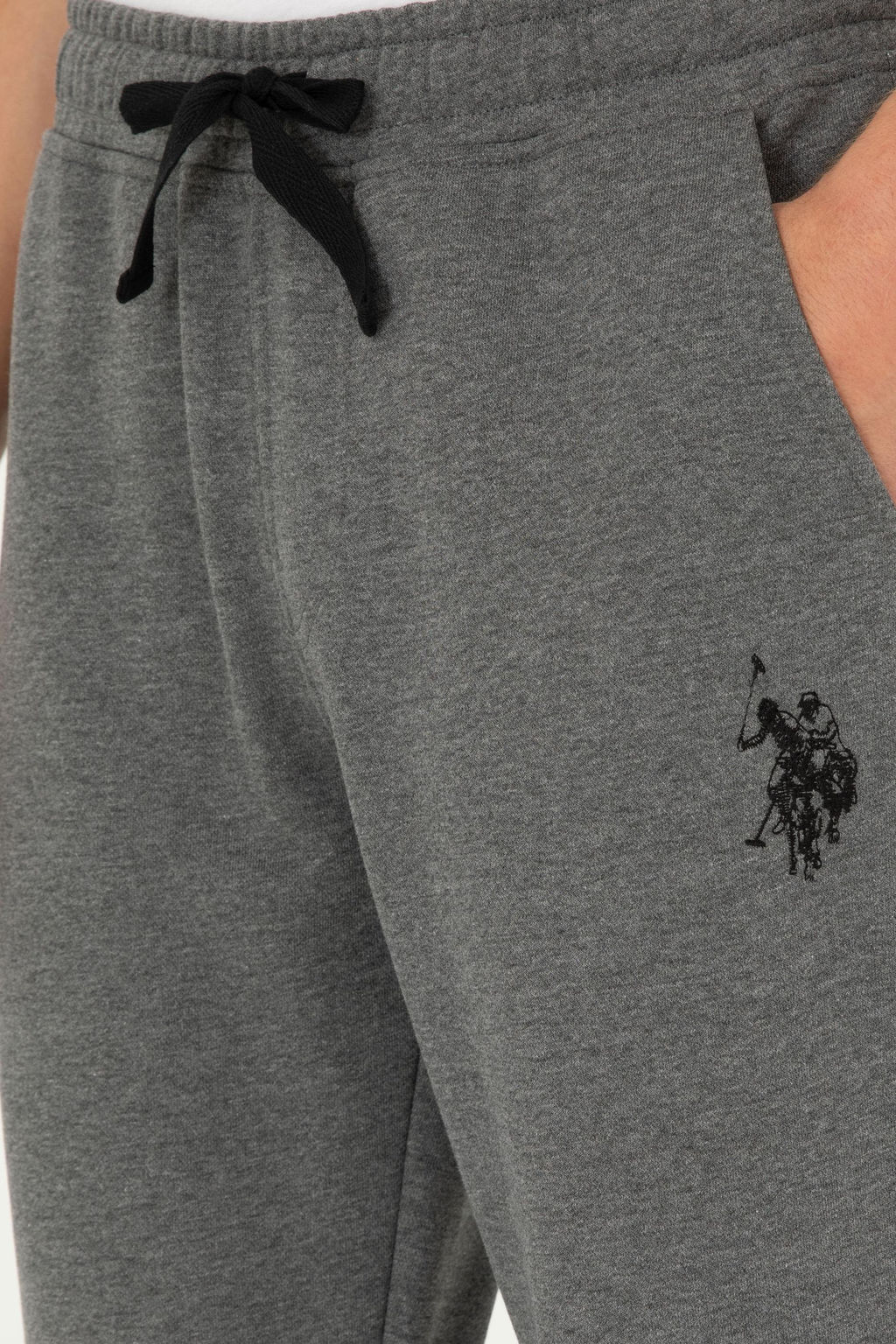 Мужские спортивные штаны антрацитового меланжа Неожиданная скидка в корзине - U.s. polo assn фото 5