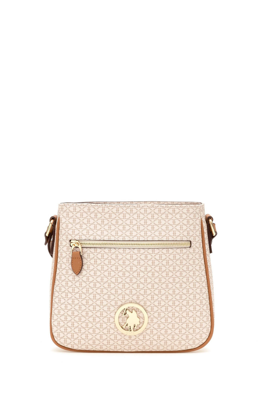 U. S. Polo Assn / Женская бежевая сумка через плечо - U.s. polo assn фото 3