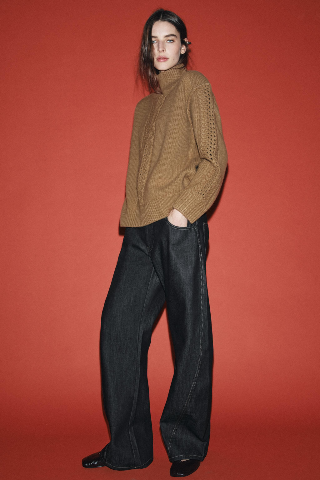 100% WOOL TEXTURED JUMPER