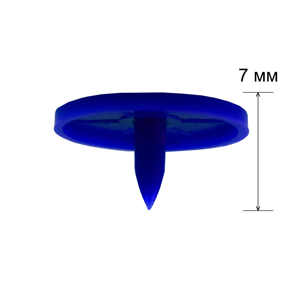 Кнопка Micron POM-15/500 Кнопки пластиковые пластик d 15 мм 500 шт. № 007 синий