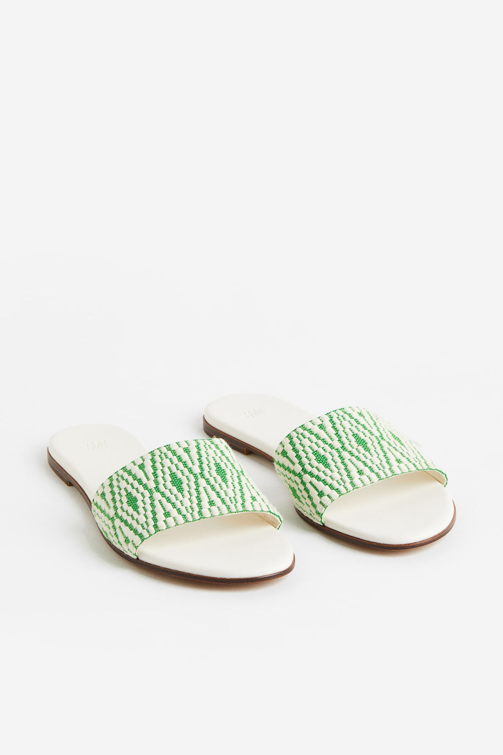 Sandalias abiertas en tejido de jacquard - H&m фото 4