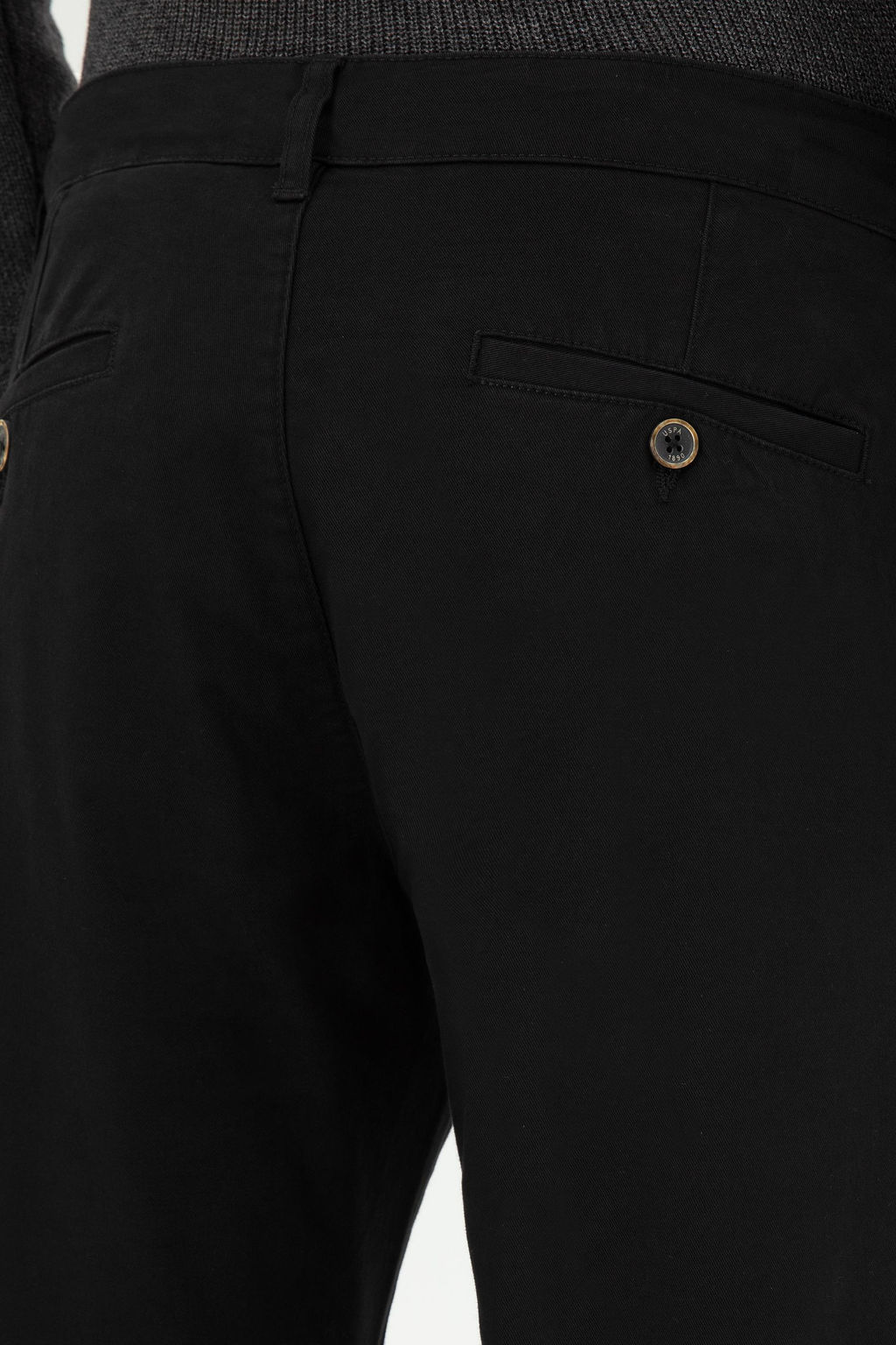 Мужские черные брюки из плотной ткани/чиносы - U.s. polo assn фото 6